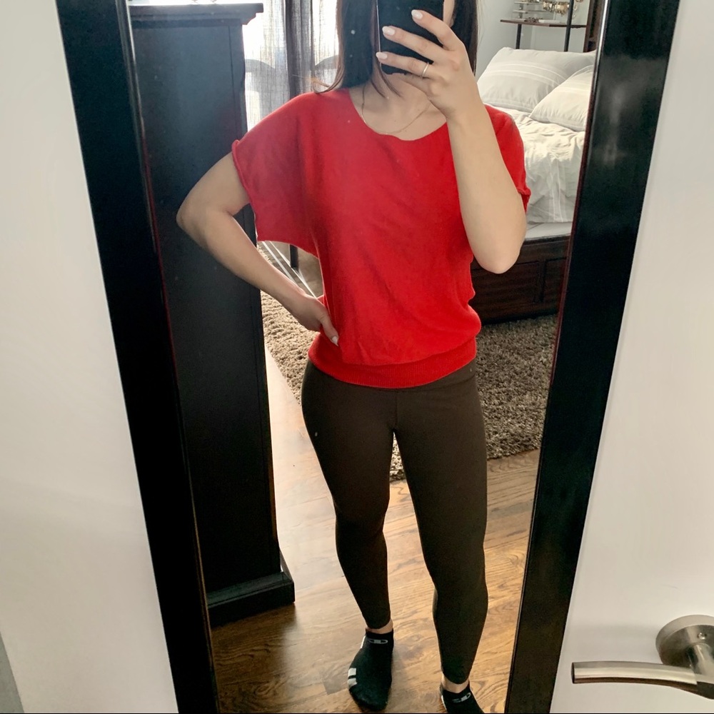 Batwing Short Sleeve Sweater